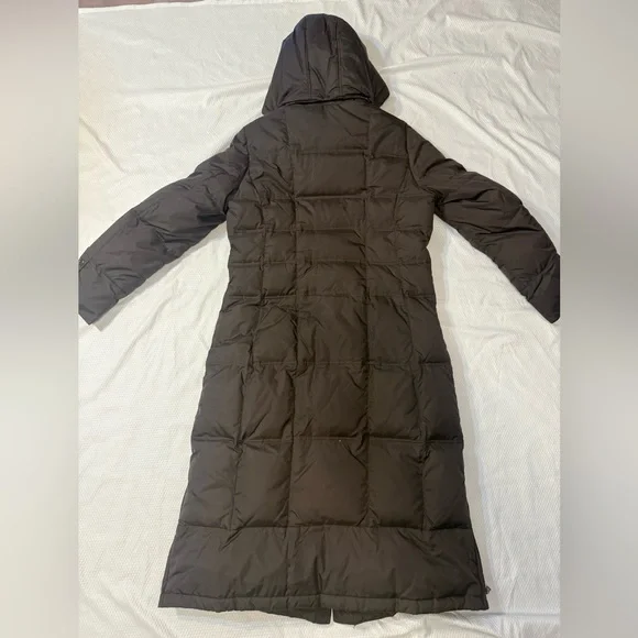 Larry Levine Dark Brown Hooded Puffer Coat - Picture 5 of 8
